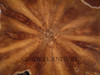 Heavy Rustic Teak Root Coffee Table w/ Glass Top