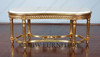Gold Leaf Marble Top Occasional Coffee Table