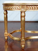 Gold Leaf Marble Top Occasional Coffee Table