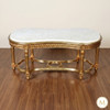 Gold Leaf Marble Top Occasional Coffee Table