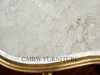 Gold Leaf Marble Top Occasional Table