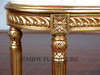 Gold Leaf Marble Top Occasional Table