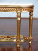 Gold Leaf Marble Top Occasional Table