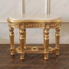 Gold Leaf Marble Top Occasional Table