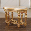 Gold Leaf Marble Top Occasional Table