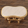 Gold Leaf Marble Top Occasional Table