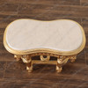 Gold Leaf Marble Top Occasional Table