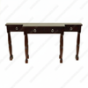 6Ft Wide Solid Mahogany Espresso Console Wall Table