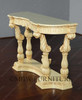 Antiqued Cream Wall Hall Console Table