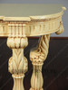 Antiqued Cream Wall Hall Console Table