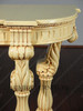 Antiqued Cream Wall Hall Console Table