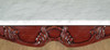 Cherry Chippendale Marble Top Console Table