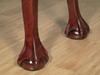 Cherry Chippendale Marble Top Console Table