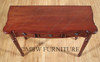 Distressed Solid Mahogany Sheraton 3-Drawer Console Table