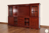11ft Mahogany/Cherry Entertainment Media Cabinet