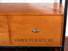 Two-tone  Black Metal TV Media Entertainment Center