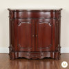 Solid Mahogany Dark Brown Entertainment Media Storage Cabinet