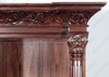 6.5ft Mahogany TV Entertainment Media Cabinet