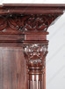 6.5ft Mahogany TV Entertainment Media Cabinet