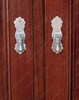 6.5ft Mahogany TV Entertainment Media Cabinet