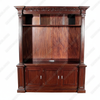 Solid Mahogany TV Media Entertainment Cabinet Center