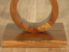 Pair of 2 Vintage Solid Teak Wood Art Deco Occasional End Side Tables