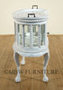Victorian Distressed White Dumbwaiter