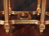 French Gold Leaf Occasional Table with Marble Top