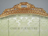 6ft Gold French 3-Seat Couch Sofa