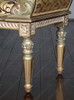 Antiqued Gold French Louis Loveseat Settee