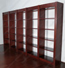13.5 Ft Bespoke Cherry Open Wall Bookshelf Bookcase
