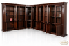 13ft Solid Mahogany Sectional Bookcase Unit