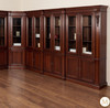 13ft Solid Mahogany Sectional Bookcase Unit