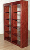 Bespoke Cherry 10-Tier Open Wall Bookshelf Bookcase