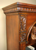 Tall Mahogany Double Open Bookcase