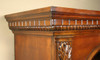 Tall Mahogany Double Open Bookcase