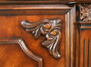 Tall Mahogany Double Open Bookcase