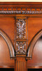 Tall Mahogany Double Open Bookcase