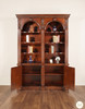 Tall Mahogany Double Open Bookcase