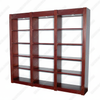 8 Ft Bespoke Cherry 15-Tier Open Wall Bookcase