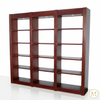 8ft Cherry 15-Tier Open Wall Display