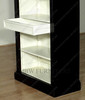 7ft Espresso Open Bookcase Bookshelf