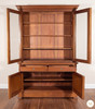 Antiqued/Distressed Light Mahogany 2-Door Bookcase