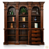 6ft Dark Mahogany Arched Bookcase