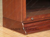 Mahogany Victorian Stacked Barrister Bookcase Curio Plain Glass