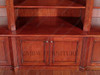 11ft Arched Mahogany Triple Dome Open Bookcase