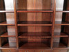 7.5ft Mahogany Open Bookcase w/ Cabinets