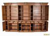 Large Solid Mahogany Sectional Bookcase Cabinet