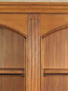 Mahogany Triple Arched Bookcase with Drawers
