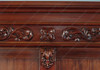 6ft Mahogany Open Bookcase Cabinet